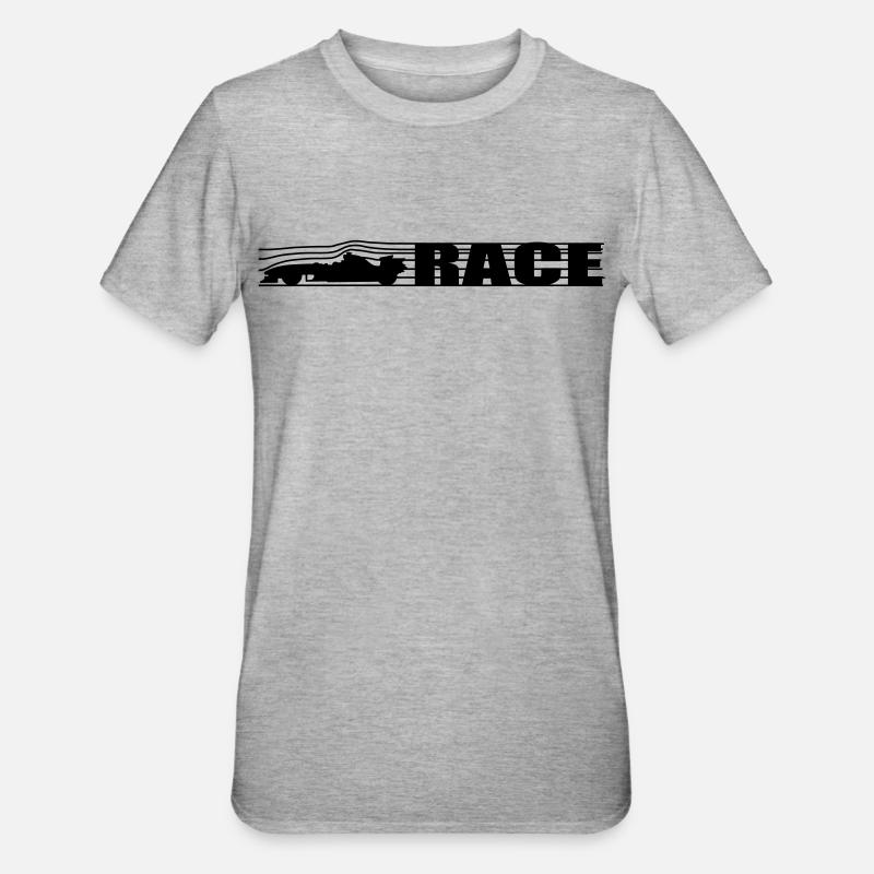 Course - T-shirt polycoton Unisexe - gris chiné