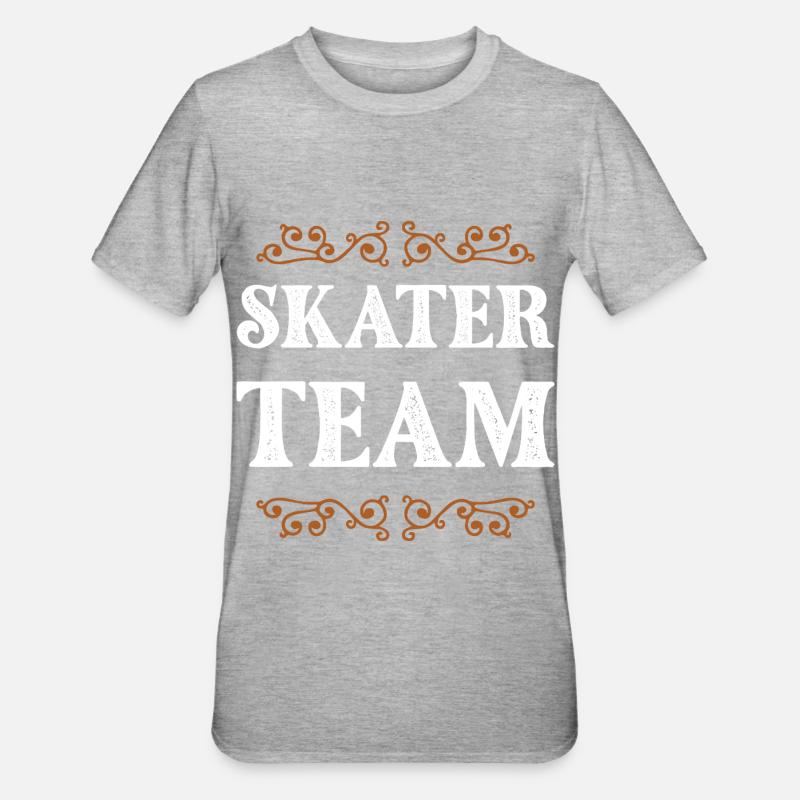 Équipe de patineurs - T-shirt polycoton Unisexe - gris chiné