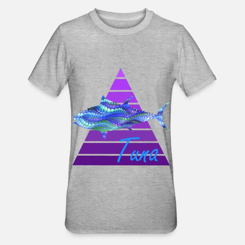 tuna e 103 - Unisex Polycotton T-Shirt - heather grey