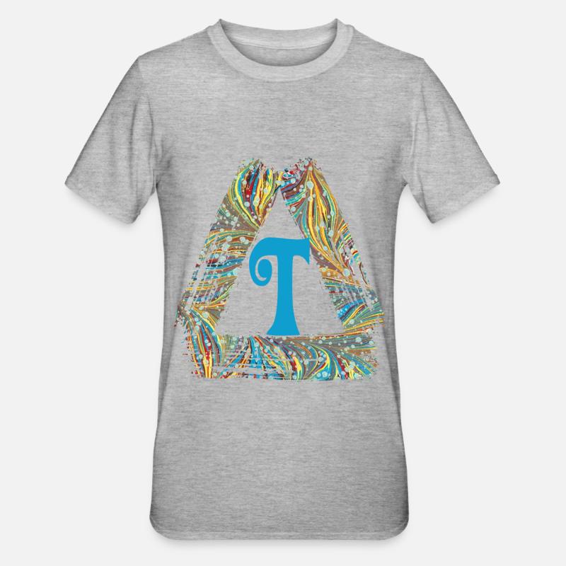 e 201 t - T-shirt polycoton Unisexe - gris chiné