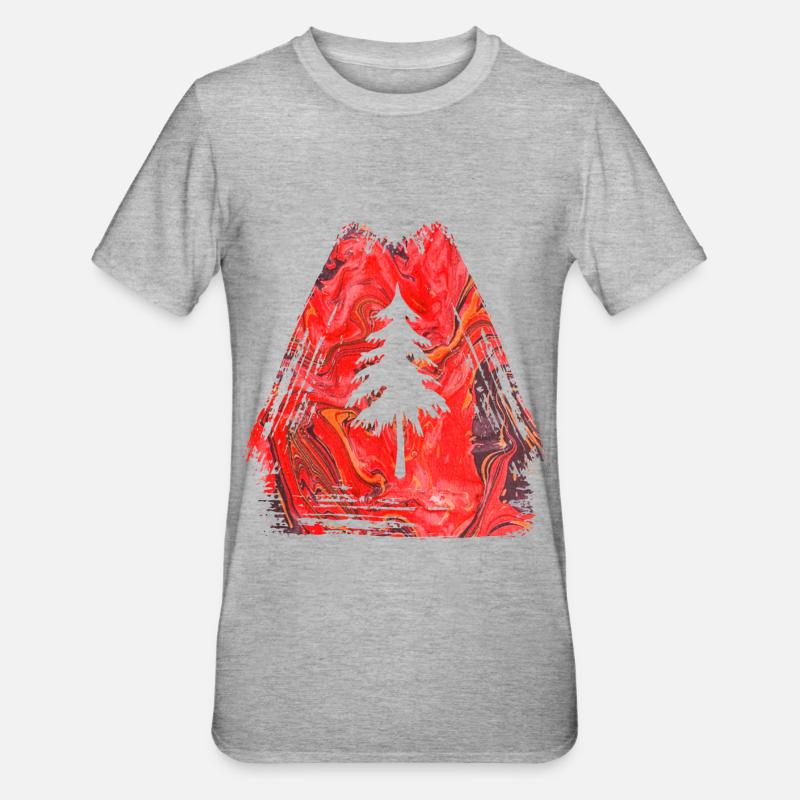 fir e 13 - Unisex Polycotton T-Shirt - heather grey