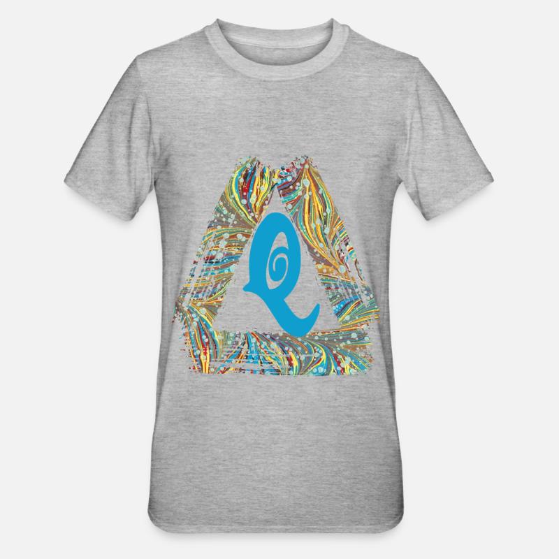 e 201 q - T-shirt polycoton Unisexe - gris chiné