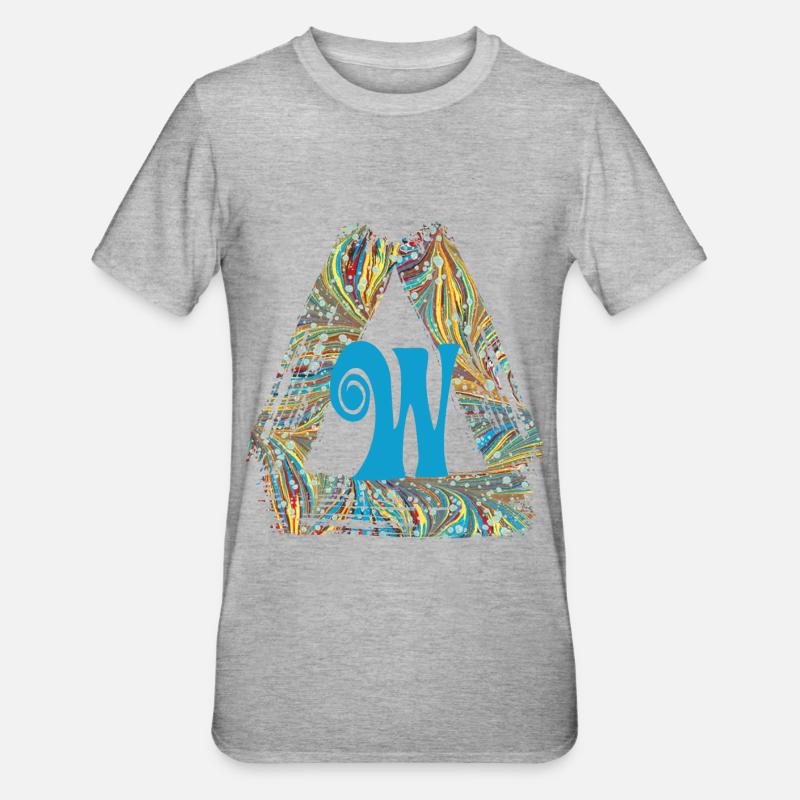 E 201 W - T-shirt polycoton Unisexe - gris chiné