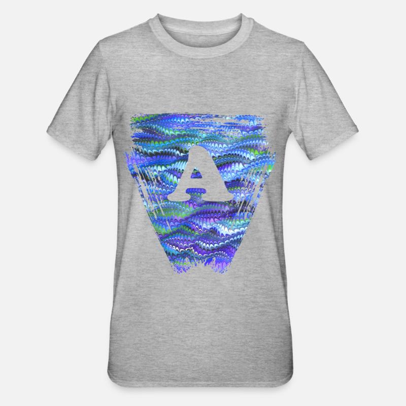 Triangle E 103 A - T-shirt polycoton Unisexe - gris chiné