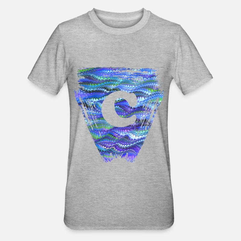 Triangle E 103 C - T-shirt polycoton Unisexe - gris chiné