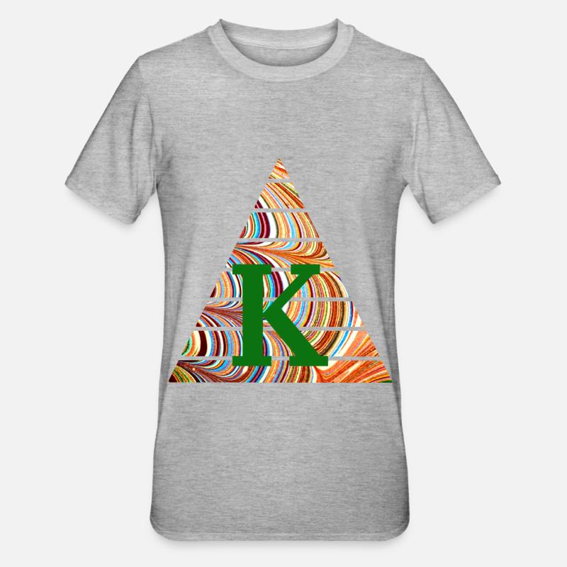 Triangle E 56 K - T-shirt polycoton Unisexe - gris chiné