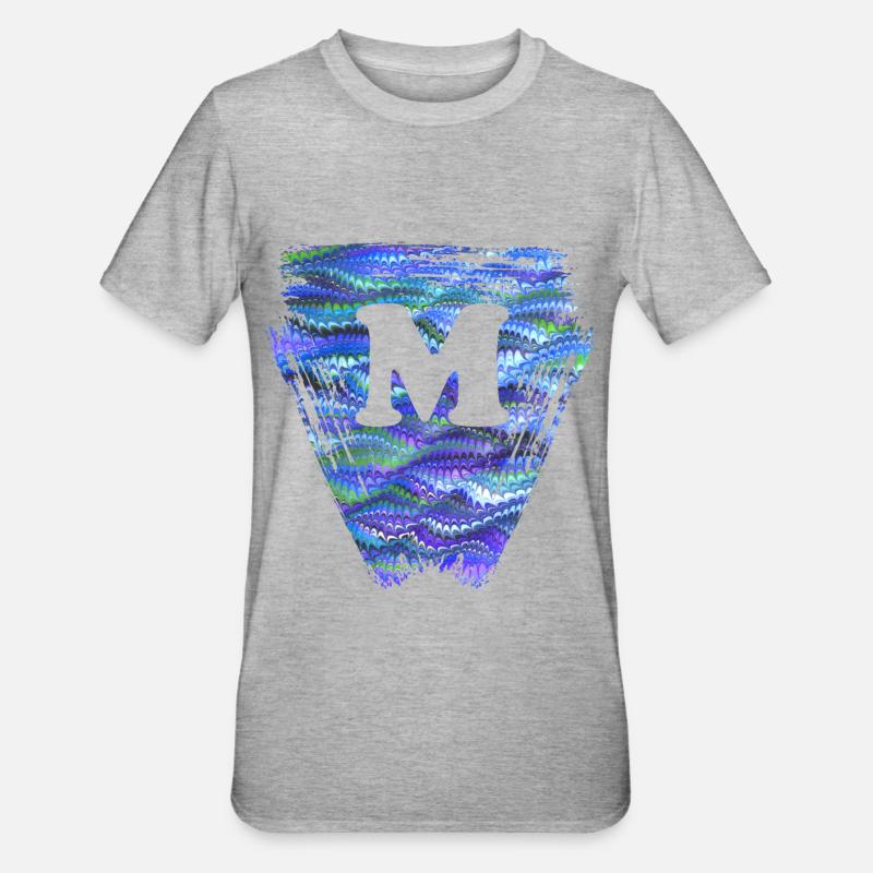 Dreieck E 103 m - Unisex Polycotton T-Shirt - heather grey
