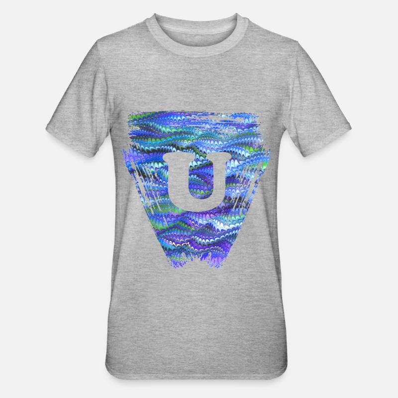 Triangle E 103 U - T-shirt polycoton Unisexe - gris chiné