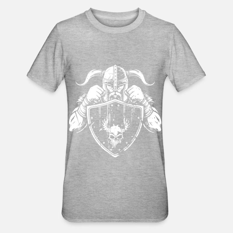 Boxeur viking - T-shirt polycoton Unisexe - gris chiné