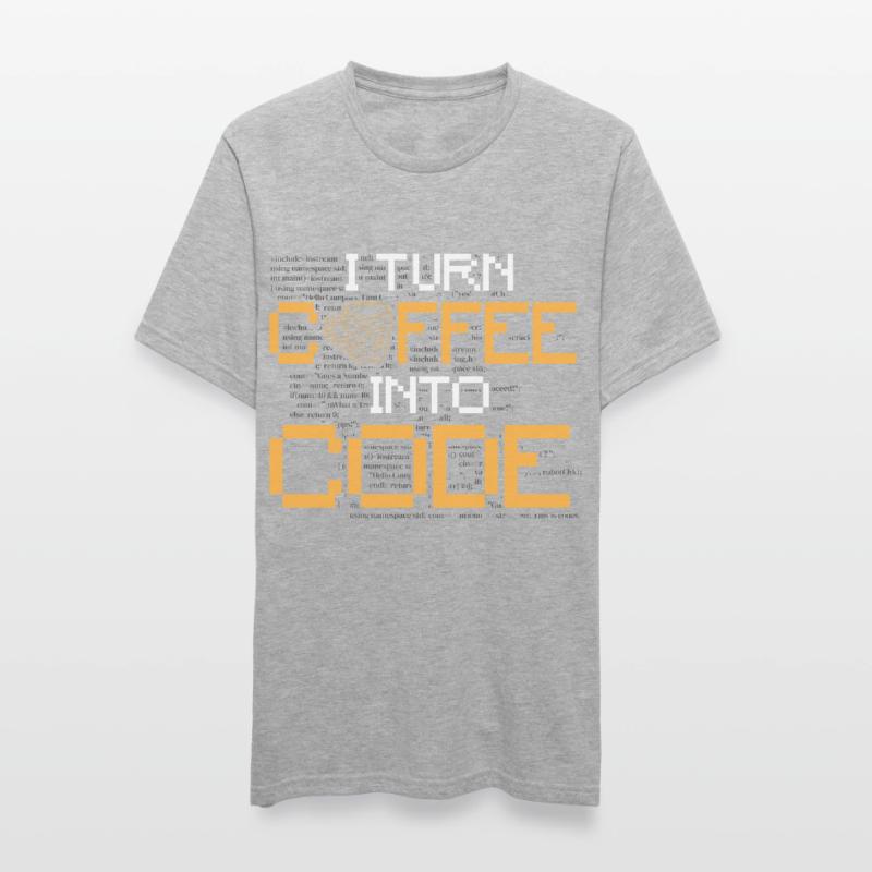 I Turn Coffee Into Code - Programmer Software Unisex Polycotton T-Shirt