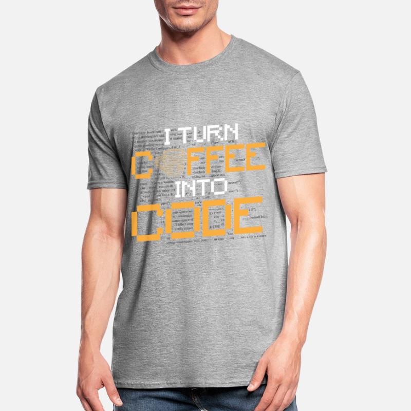 I Turn Coffee Into Code - Programmer Software Unisex Polycotton T-Shirt