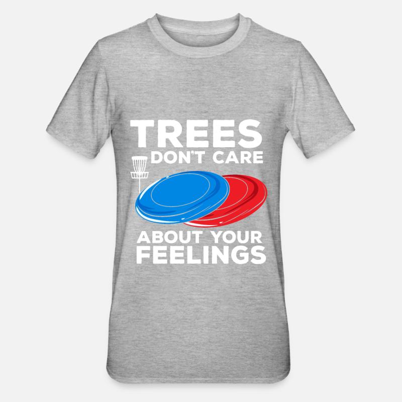 Disc Golf Disc-Golf - Unisex Polycotton T-Shirt - Grau meliert