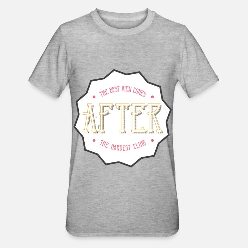 Grimper - T-shirt polycoton Unisexe - gris chiné