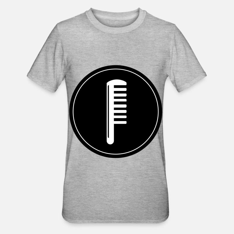 Cercle de coiffeurs Kamm - T-shirt polycoton Unisexe - gris chiné
