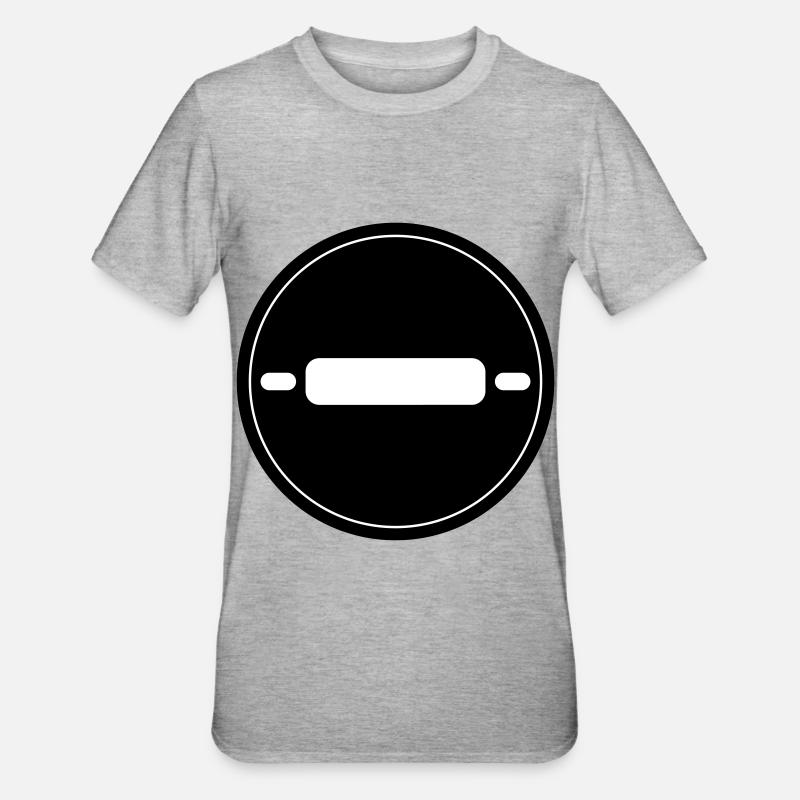 Küchenrolle Backen Nudelholz - Unisex Polycotton T-Shirt - Grau meliert