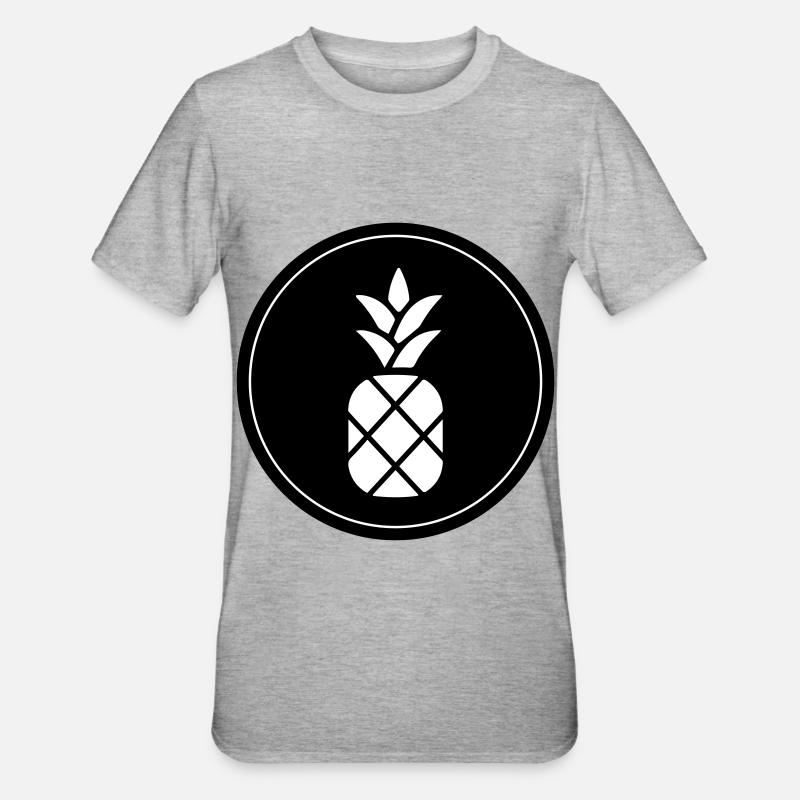 Ananas - T-shirt polycoton Unisexe - gris chiné