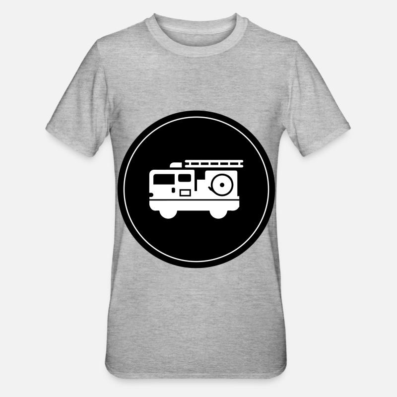 Fire engine - Unisex Polycotton T-Shirt - heather grey
