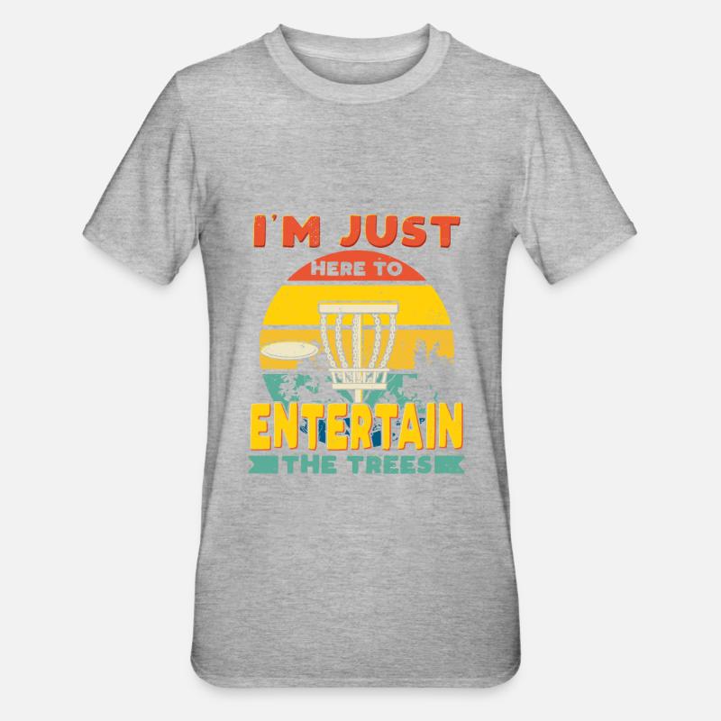 Devis Disc Golf - T-shirt polycoton Unisexe - gris chiné