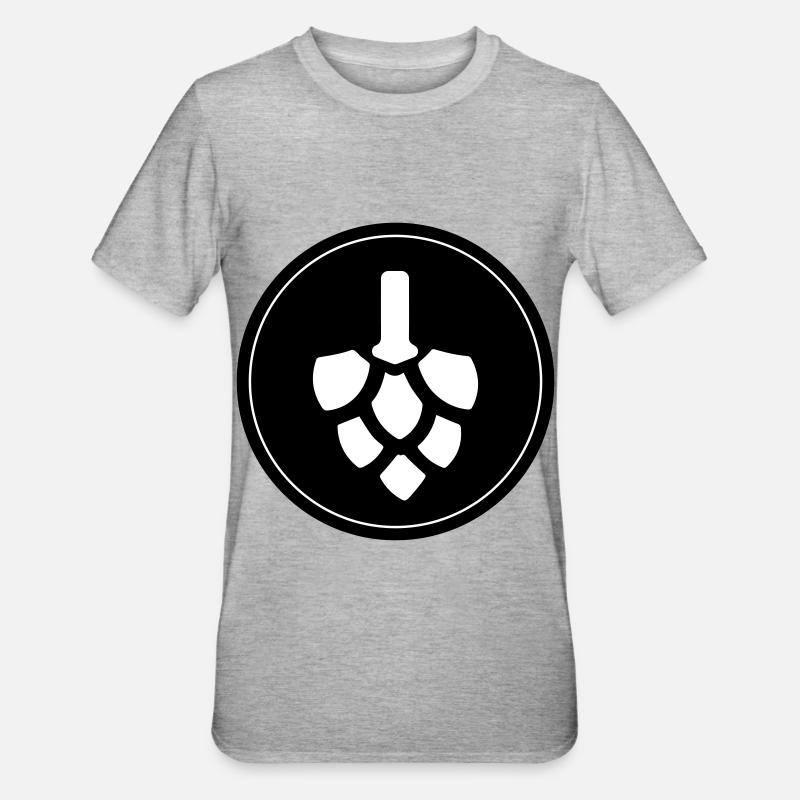 Houblon de bière - T-shirt polycoton Unisexe - gris chiné