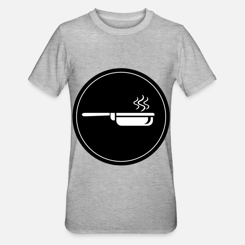 Cuisson à la poêle - T-shirt polycoton Unisexe - gris chiné