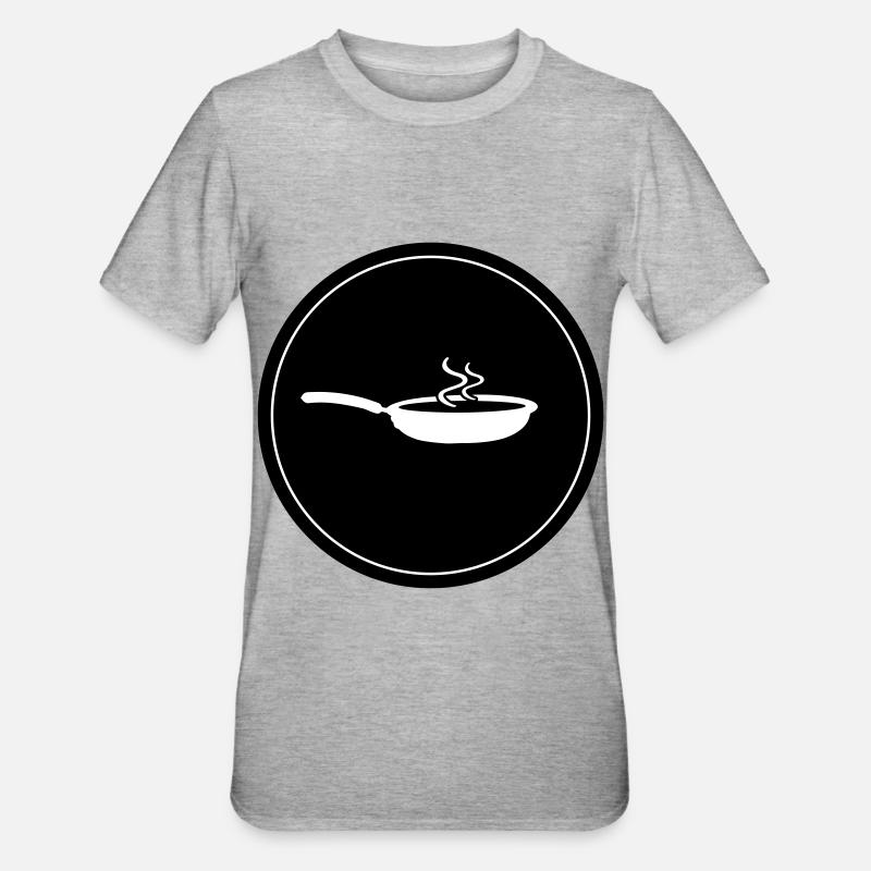 Cuisson à la poêle - T-shirt polycoton Unisexe - gris chiné