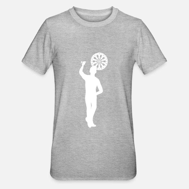 Fléchette Gaucher - T-shirt polycoton Unisexe - gris chiné
