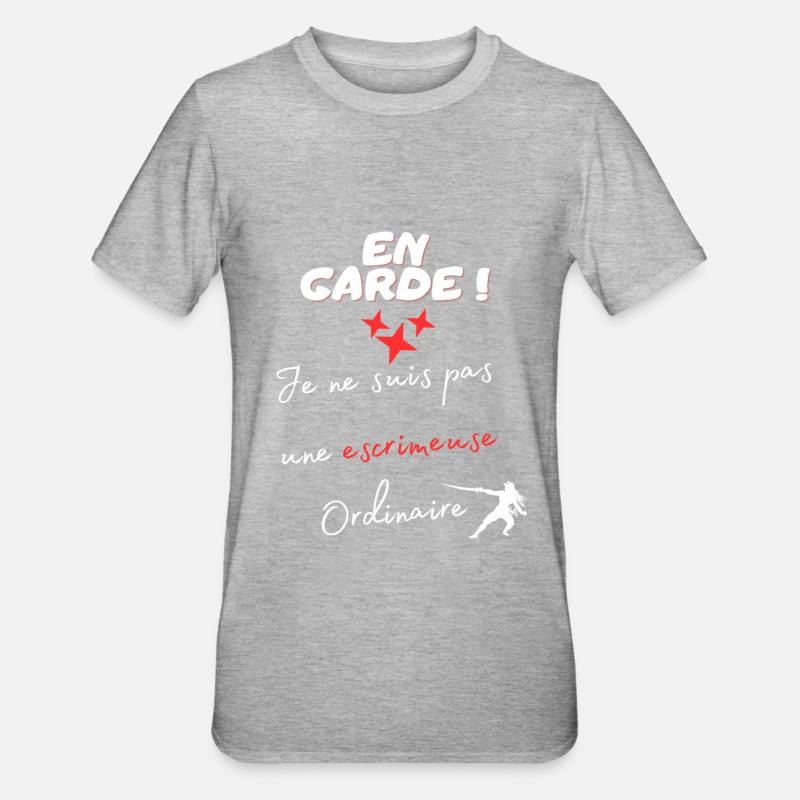 Fechter - Unisex Polycotton T-Shirt - Grau meliert