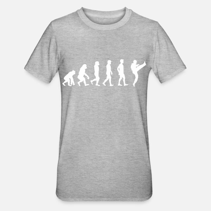 Evolution Karate - Unisex Polycotton T-Shirt - heather grey