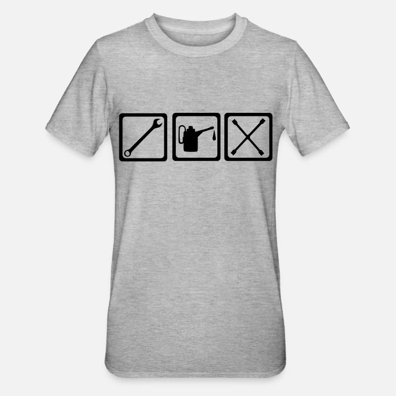 Voiture - T-shirt polycoton Unisexe - gris chiné