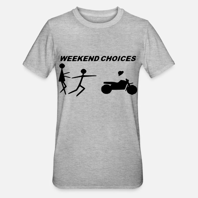 choix de week-end - T-shirt polycoton Unisexe - gris chiné