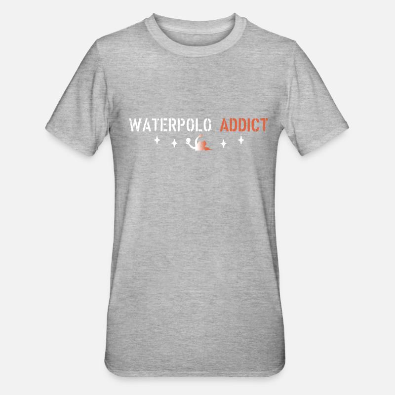 Waterpolo Addict 1 - Unisex Polycotton T-Shirt - heather grey