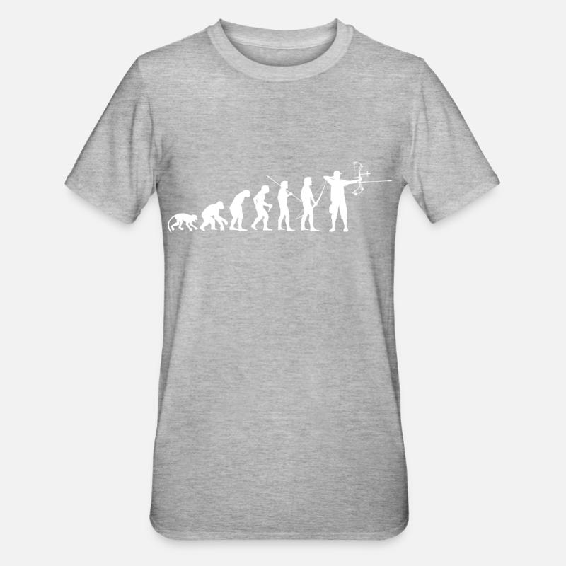 ArcLab CompoundArcherEvolution-White - T-shirt polycoton Unisexe - gris chiné