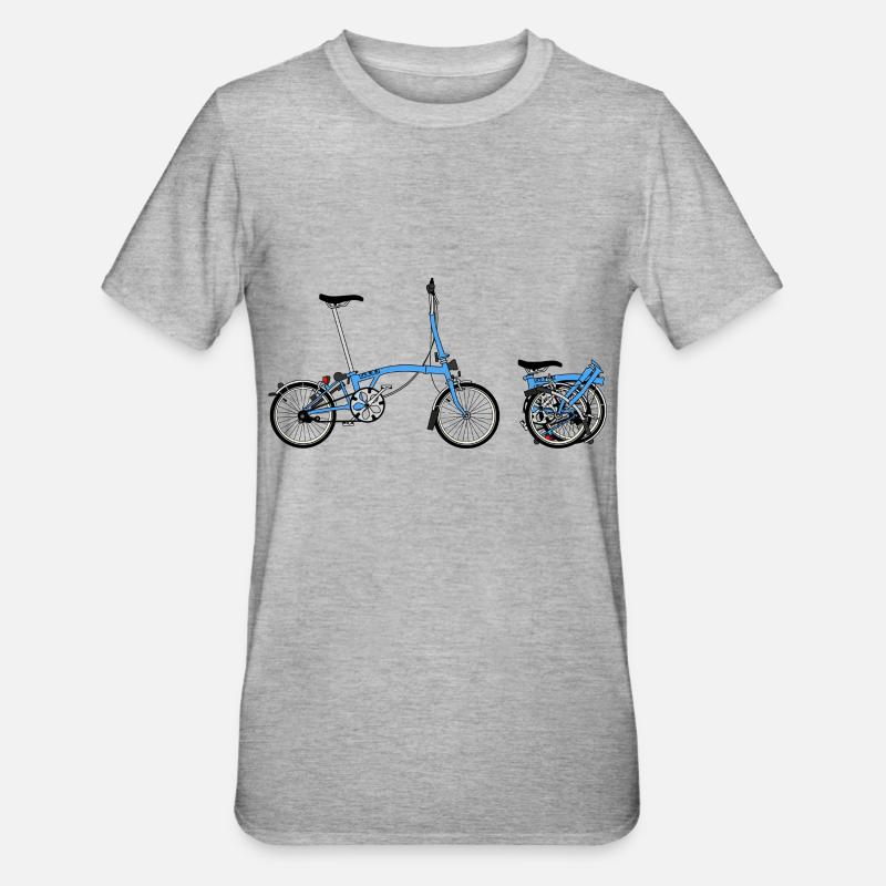 Brompton vélo - T-shirt polycoton Unisexe - gris chiné