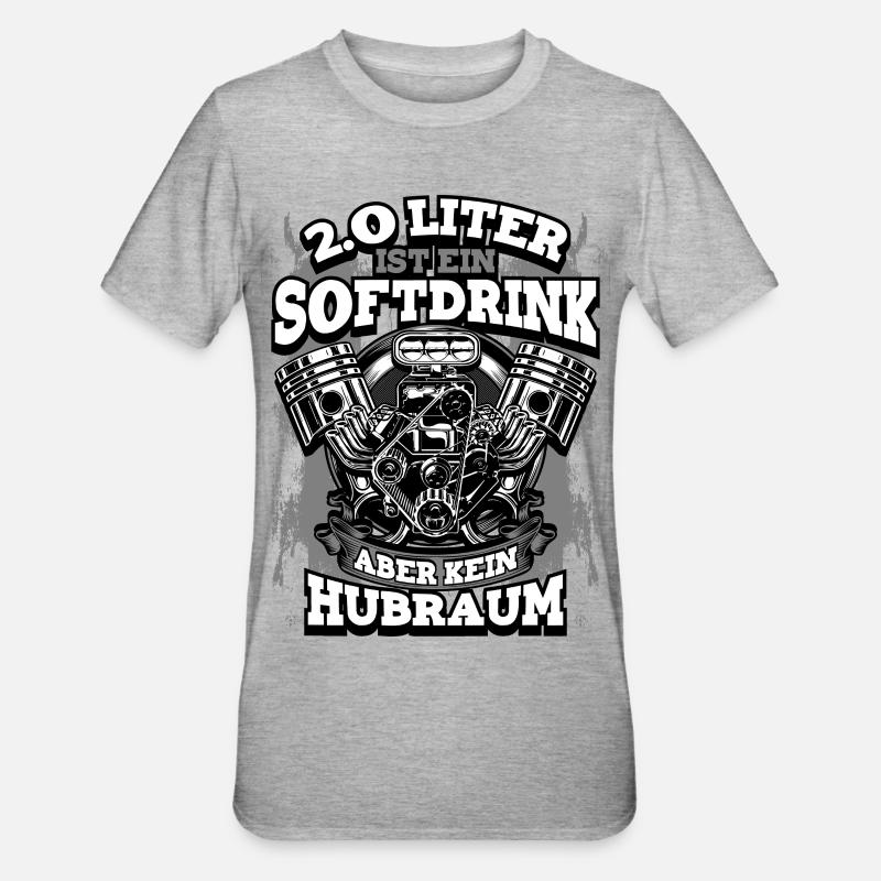 2.0 hat ein Softdrink - Unisex Polycotton T-Shirt - Grau meliert