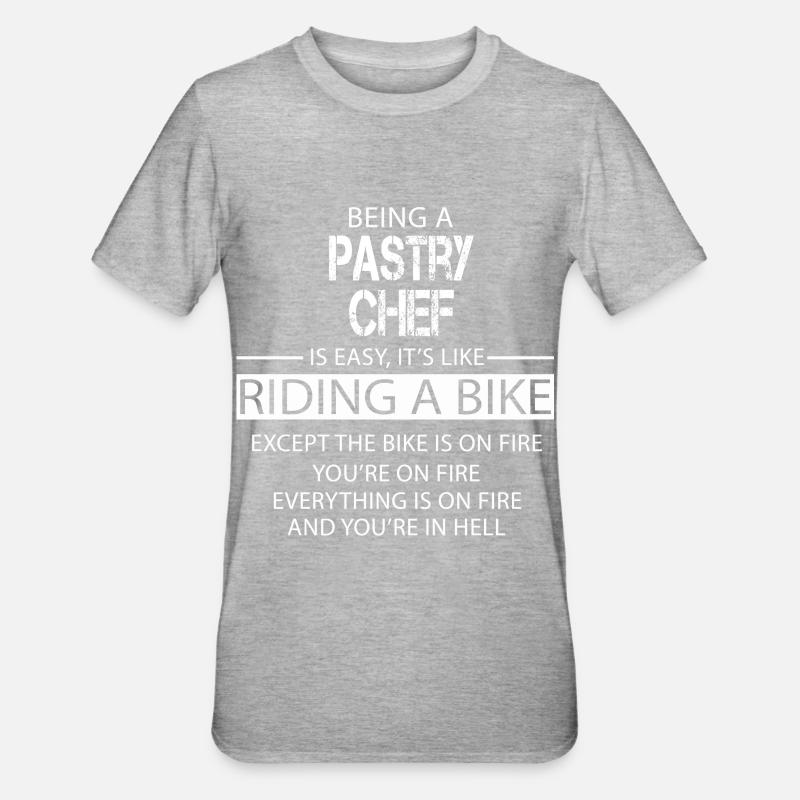 Pastry Chef - Unisex Polycotton T-Shirt - heather grey