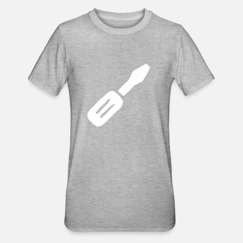 Screwdriver tool craft screwdriver - Unisex Polycotton T-Shirt - heather grey
