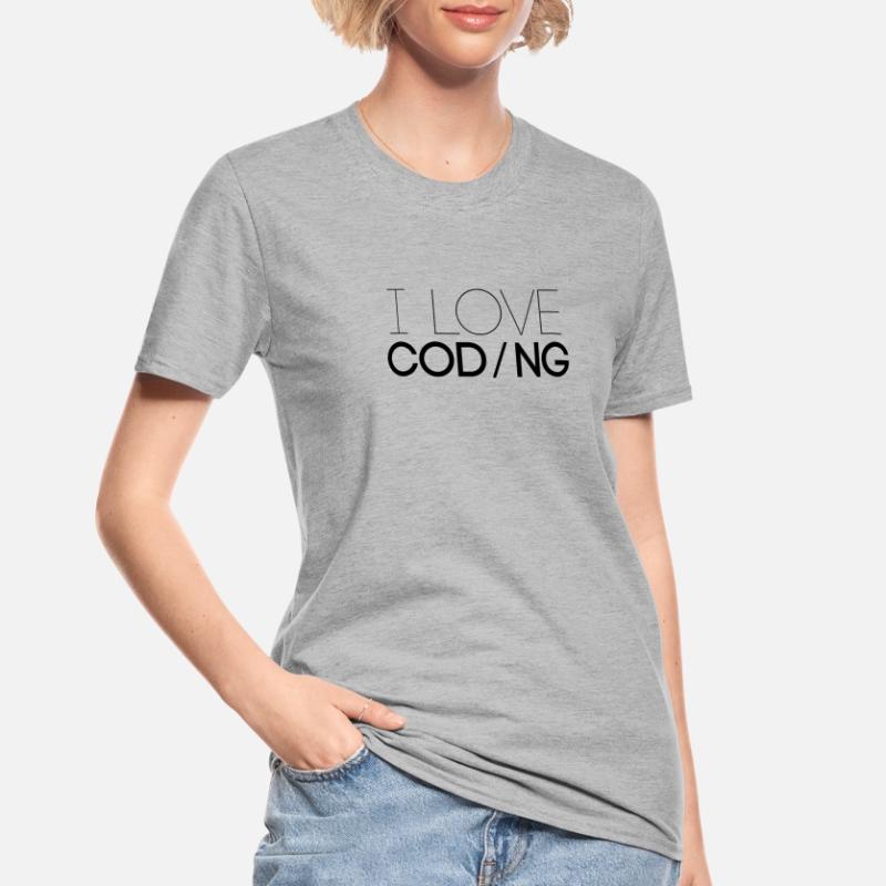 J'aime programmer la profession de code de programmeur T-shirt polycoton Unisexe