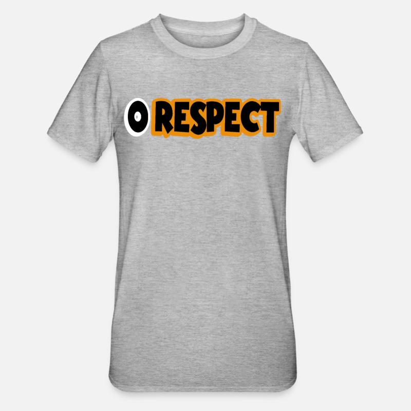 0 Respect - Respect nul - T-shirt polycoton Unisexe - gris chiné