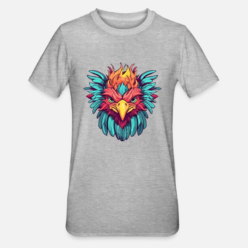 translittération - T-shirt polycoton Unisexe - gris chiné