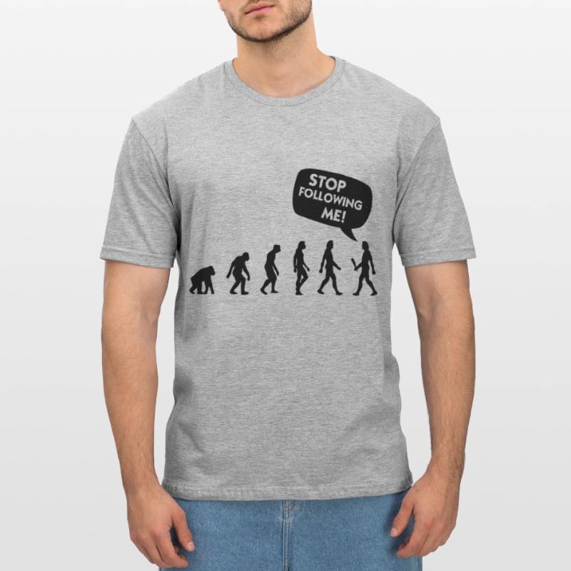 Die Evolution eines Stalkers Unisex Polycotton T-Shirt
