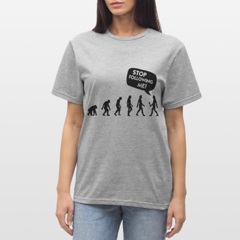 Die Evolution eines Stalkers Unisex Polycotton T-Shirt