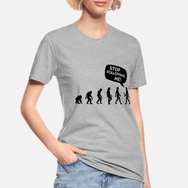 Die Evolution eines Stalkers Unisex Polycotton T-Shirt