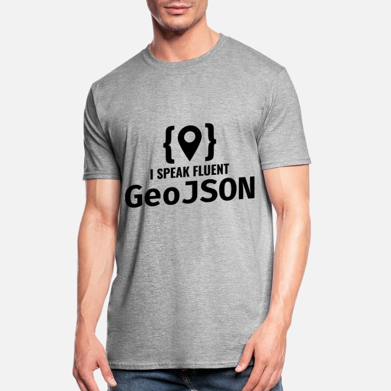 GeoJSON Entwickler Programmierer Programmierer GIS Mapping Unisex Polycotton T-Shirt