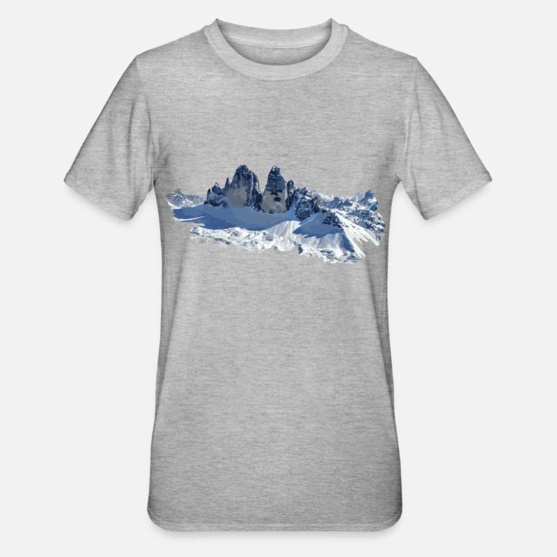 3 Peaks Création - T-shirt polycoton Unisexe - gris chiné