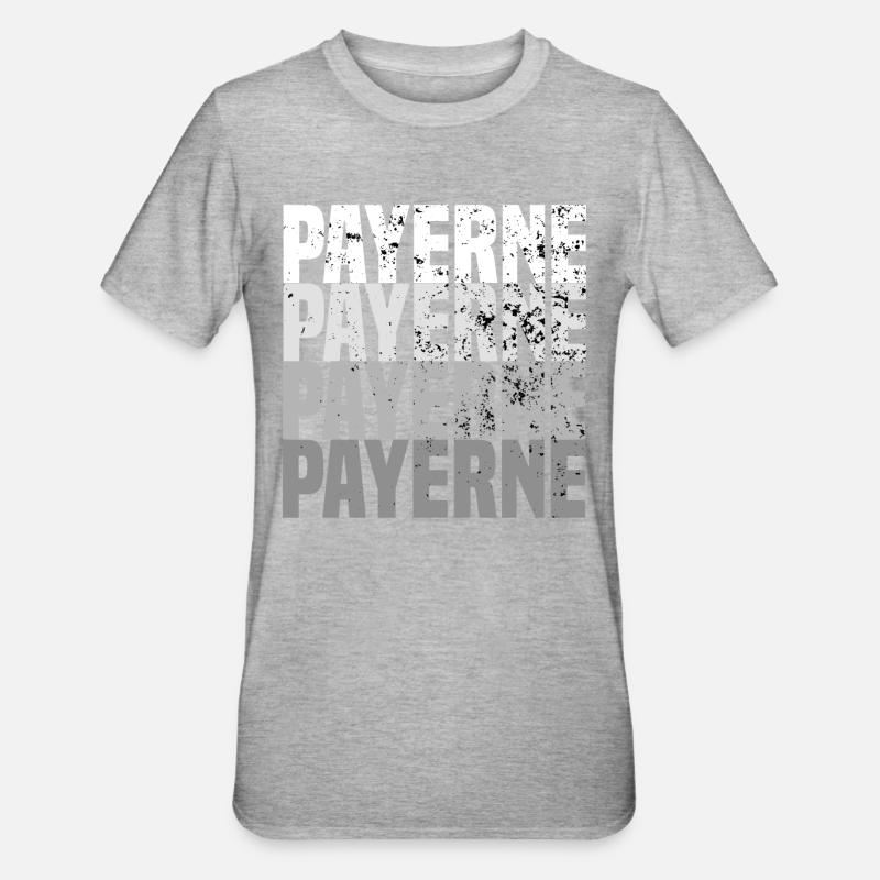 Payerne - T-shirt polycoton Unisexe - gris chiné