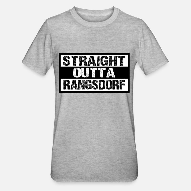 Rangsdorf - Unisex Polycotton T-Shirt - Grau meliert