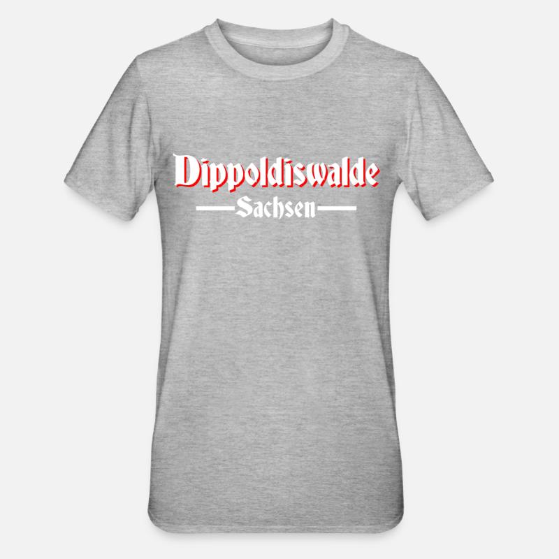 Dippoldiswalde - Unisex Polycotton T-Shirt - Grau meliert