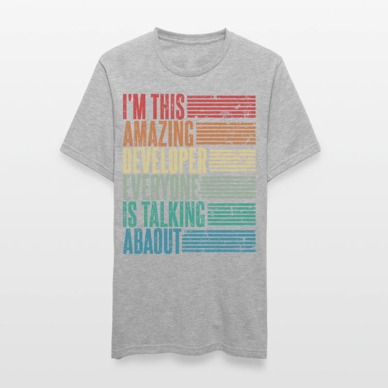 Vintage Developer Developer Gift Retro Unisex Polycotton T-Shirt