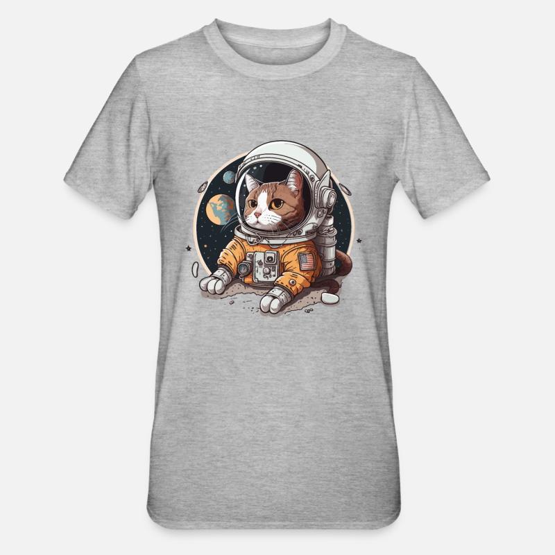 Aventure cosmique - T-shirt polycoton Unisexe - gris chiné