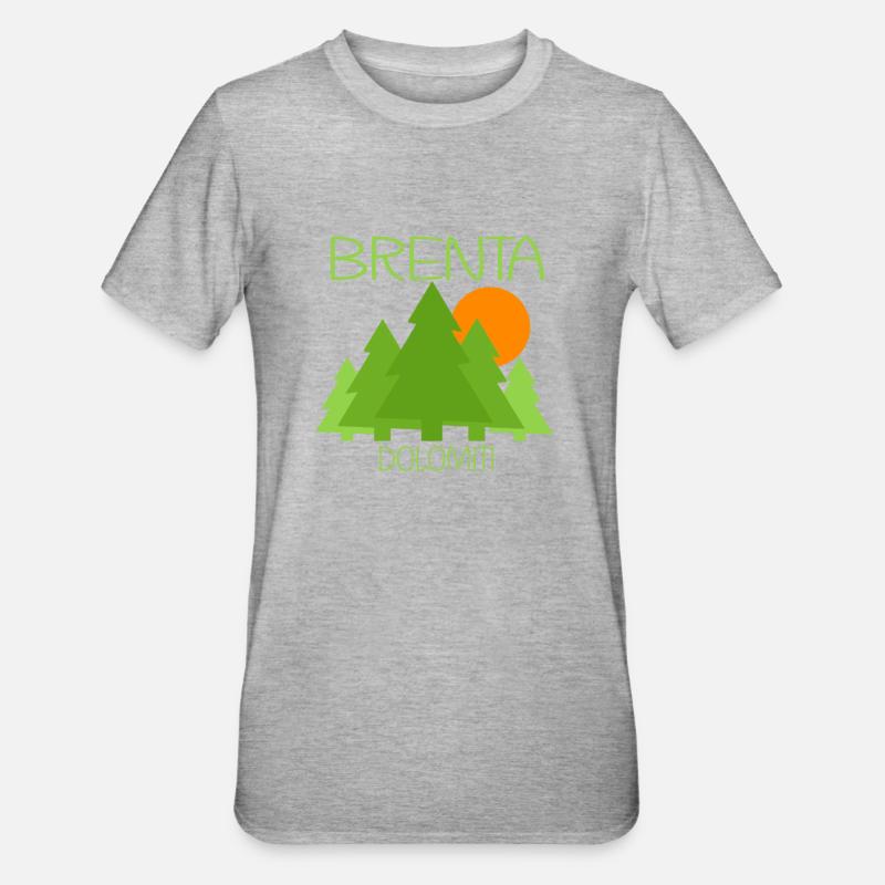 Brenta - T-shirt polycoton Unisexe - gris chiné